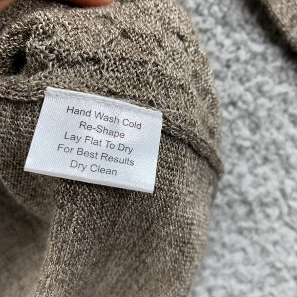 NEW Joseph Abboud Sweater Mens XL Brown Merino Wool Blend Pullover Cable Knit - Picture 8 of 11